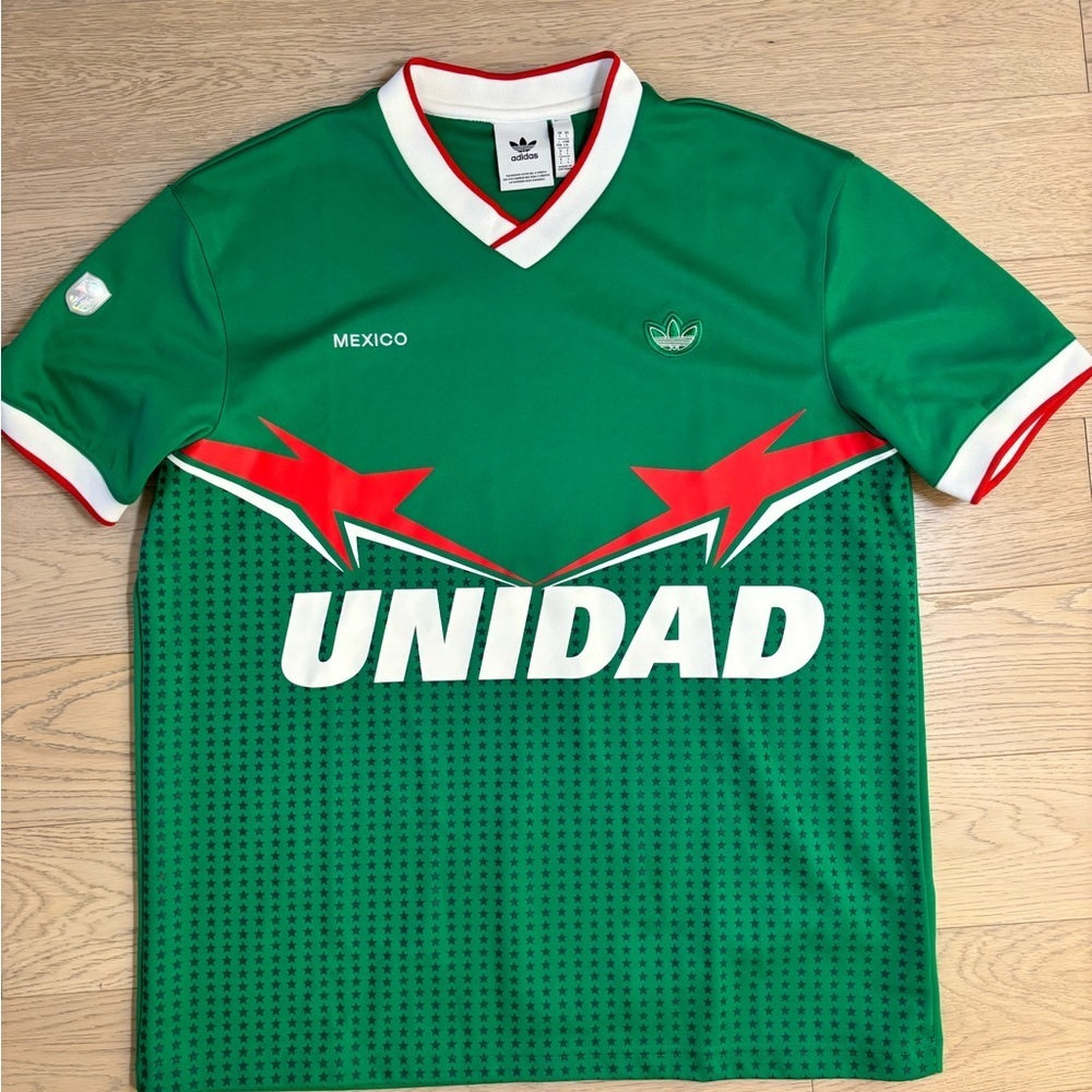 Adidas Green and Red Mexico Unidad Men’s Shirt Jersey
